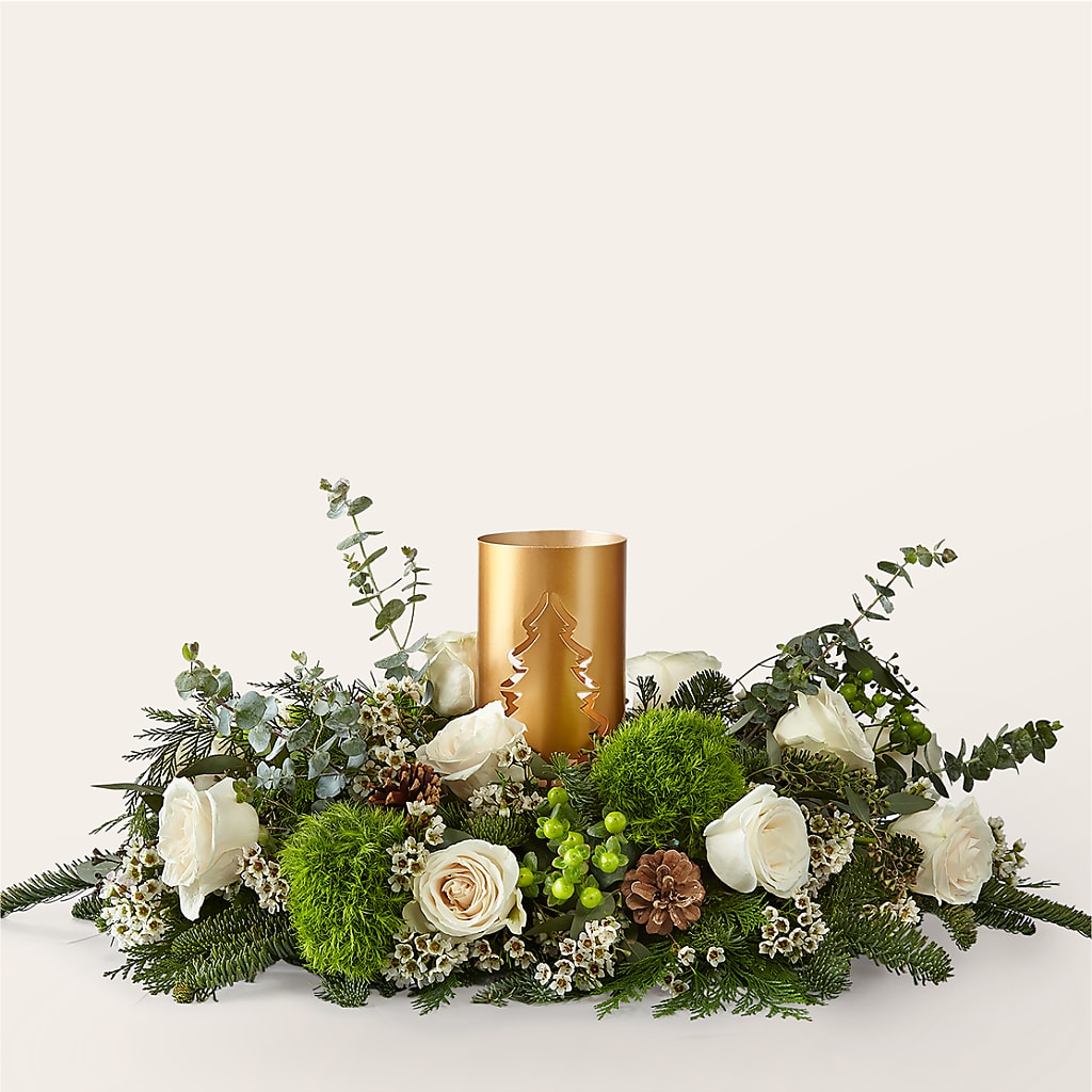 Chestnuts Roasting Centerpiece – Charlynda Fleuriste, Sherbrooke PQ