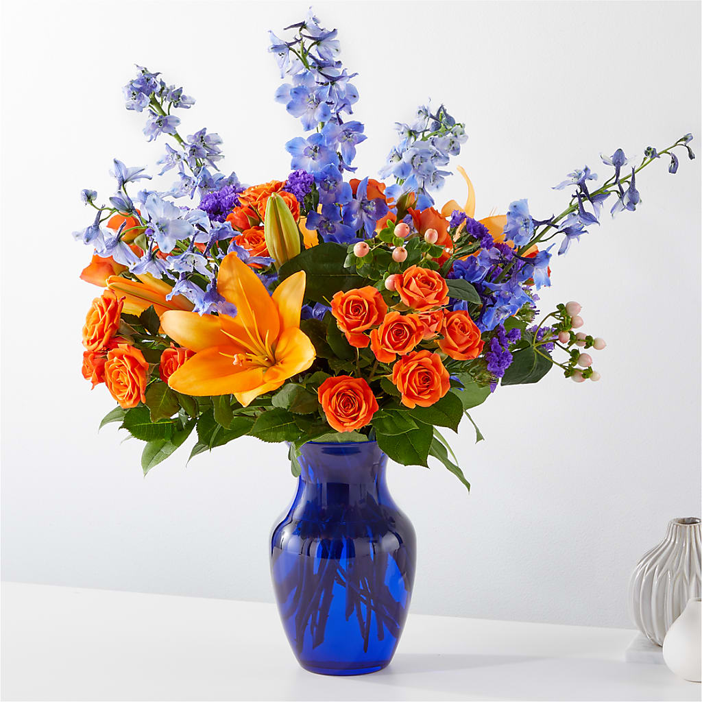 Radiant Citrus Bouquet – Charlynda Fleuriste, Sherbrooke PQ