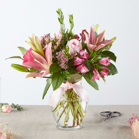 Lazo rosa - Un original de floristería