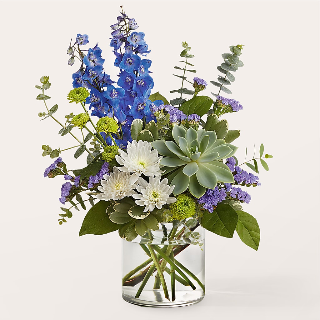 Cerulean Waves Bouquet – Charlynda Fleuriste, Sherbrooke PQ