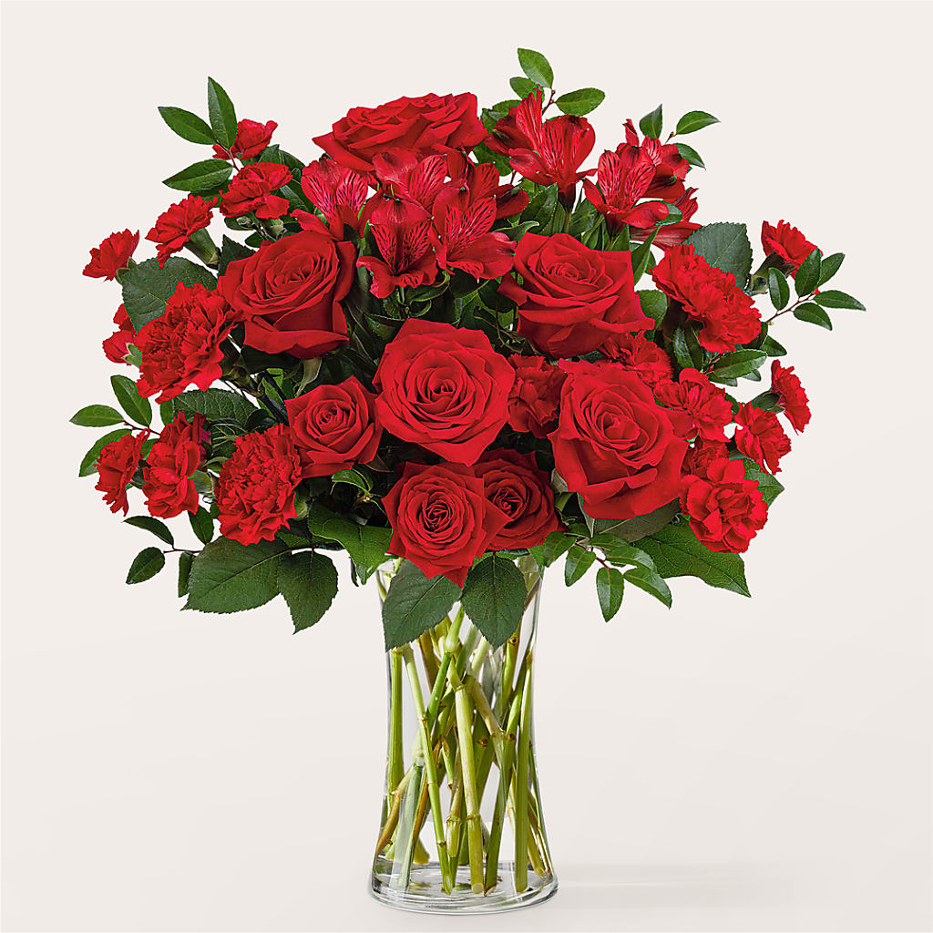 Brilliant Ruby Bouquet – Charlynda Fleuriste, Sherbrooke PQ