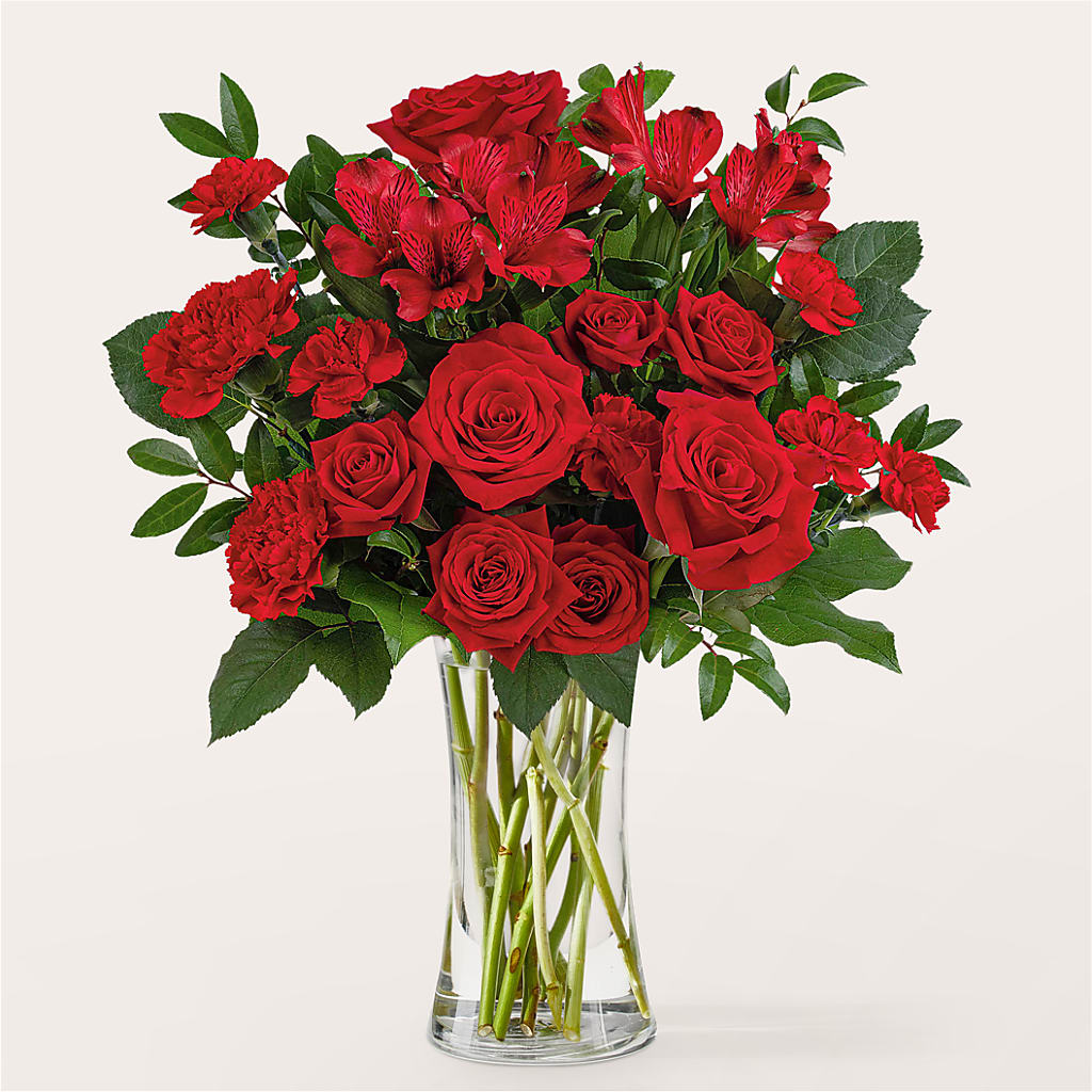 Brilliant Ruby Bouquet – Charlynda Fleuriste, Sherbrooke PQ