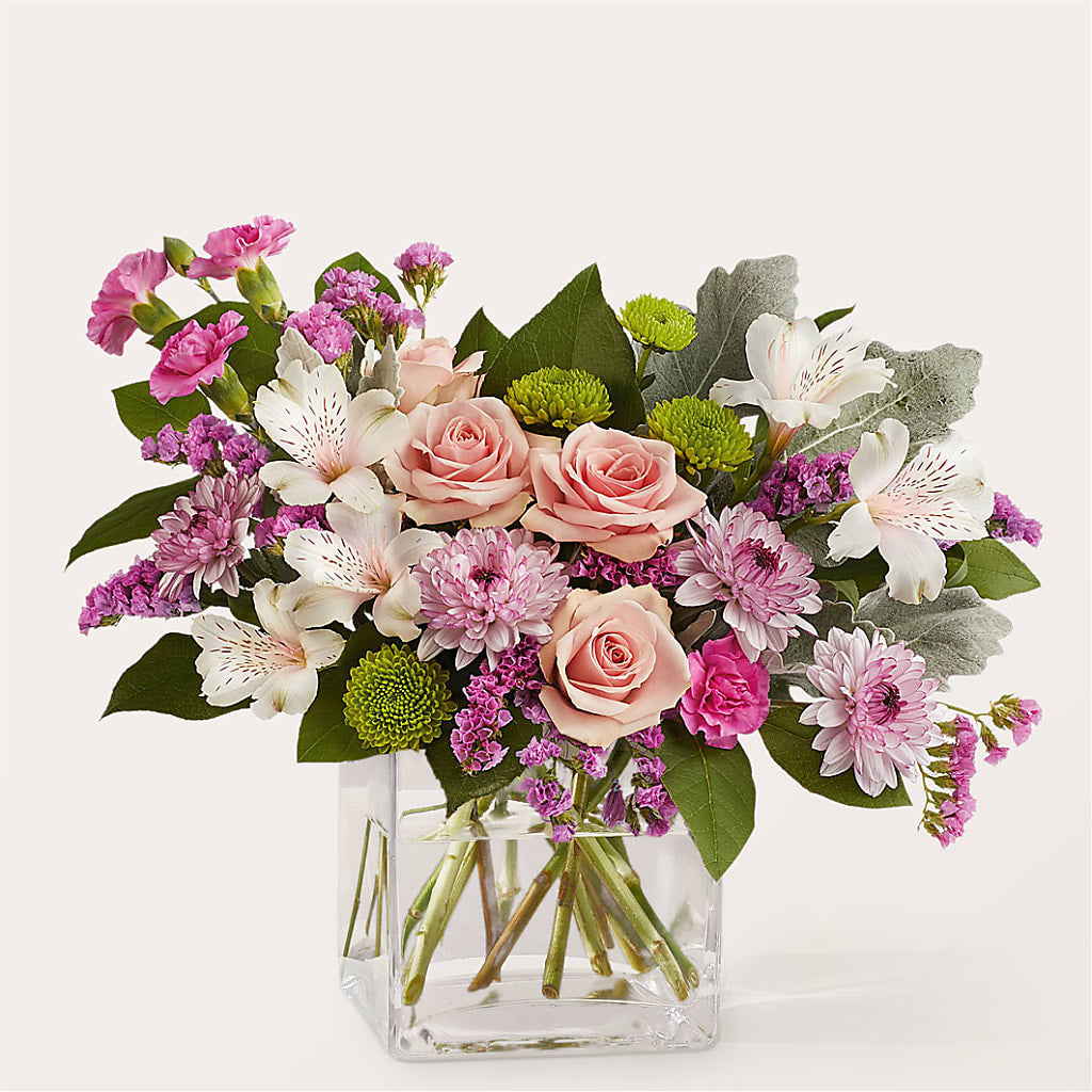 Pink Suede Bouquet – Charlynda Fleuriste, Sherbrooke PQ