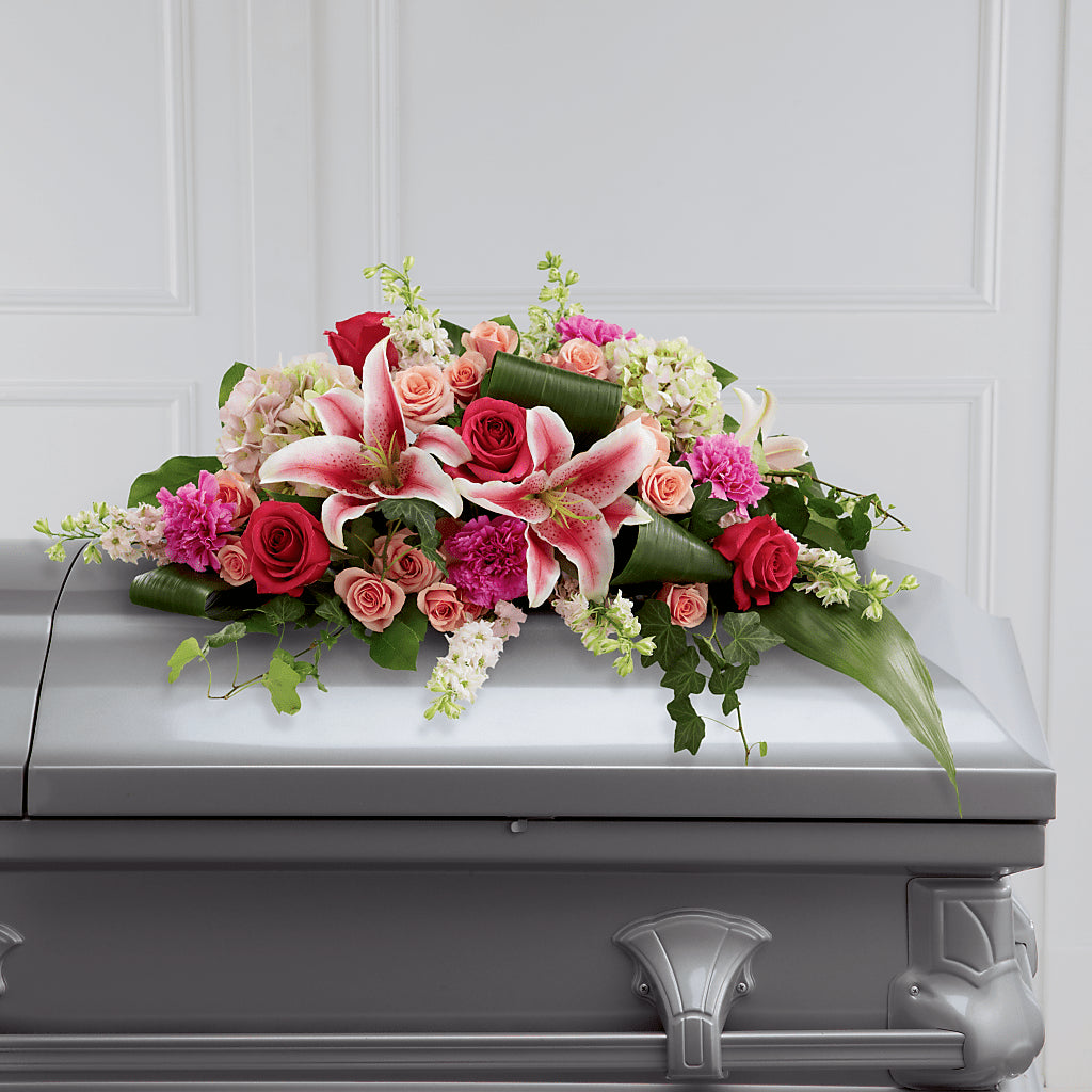 Splendid Grace Casket Spray – Charlynda Fleuriste, Sherbrooke PQ