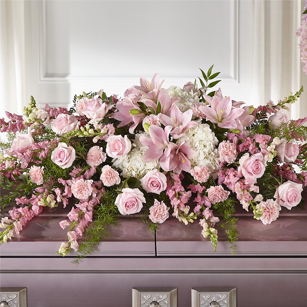 Life & Remembrance Casket Spray – Charlynda Fleuriste, Sherbrooke PQ
