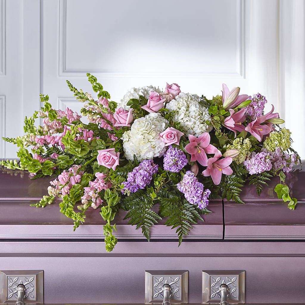 Life's Gratitude Casket Spray – Charlynda Fleuriste, Sherbrooke PQ