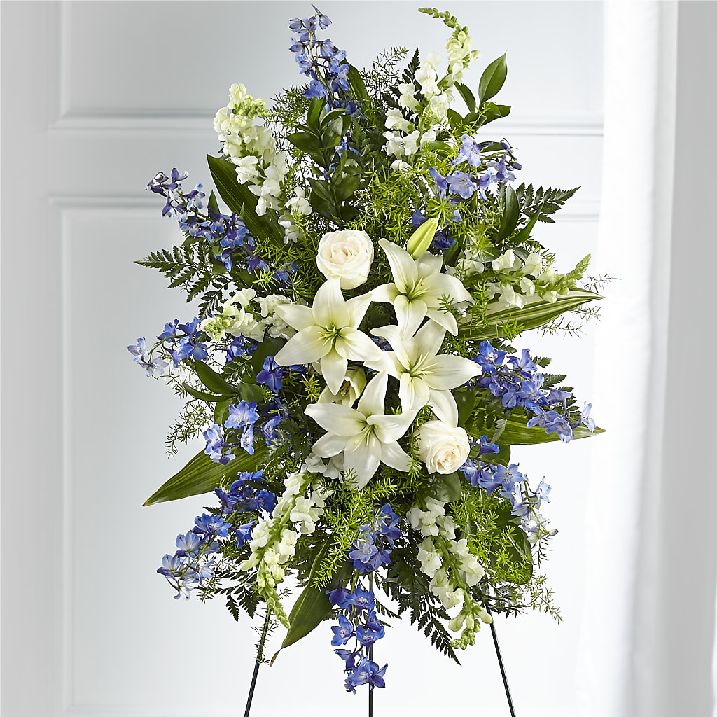 Faithful Friend Standing Spray – Charlynda Fleuriste, Sherbrooke PQ