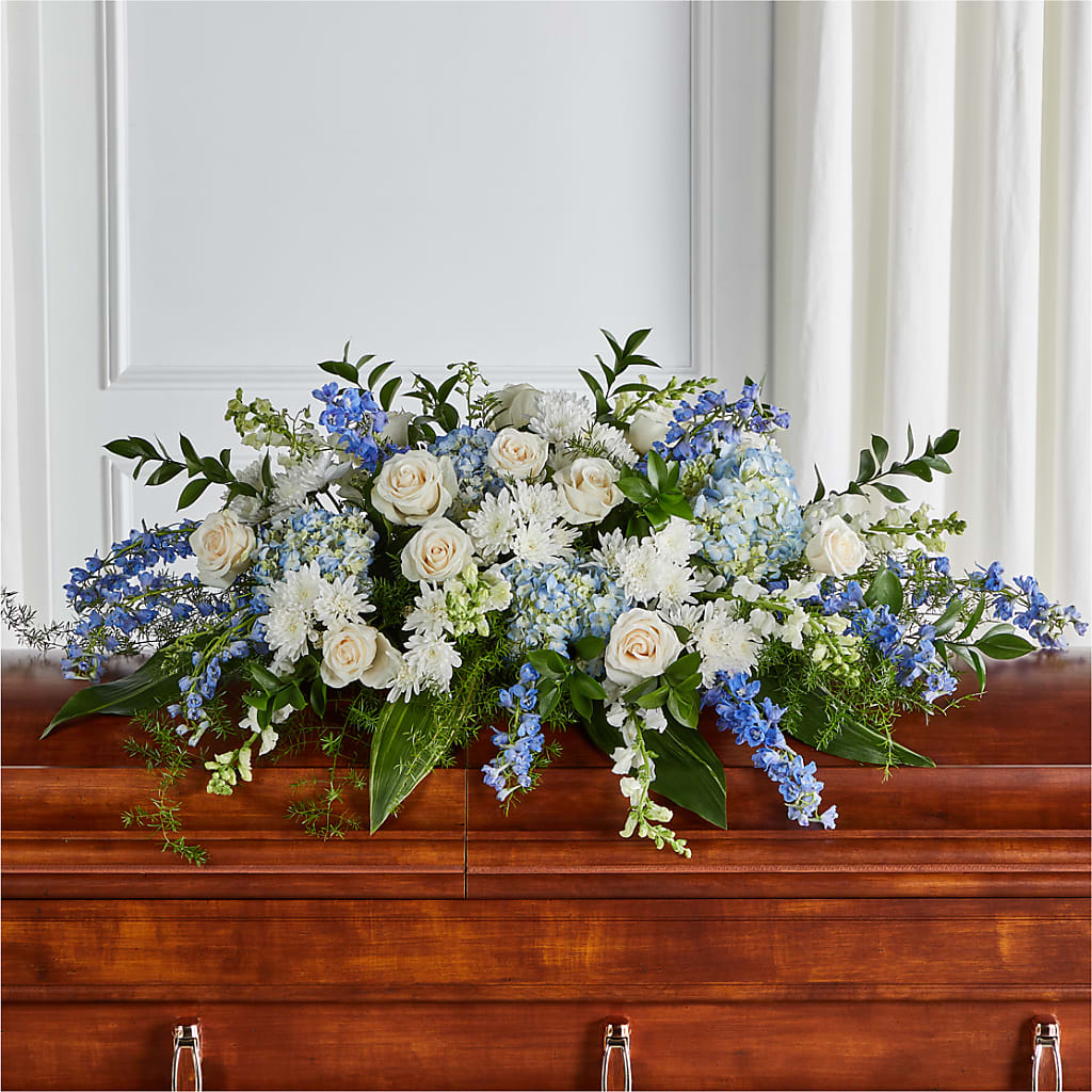 Timeless Essence Casket Spray – Charlynda Fleuriste, Sherbrooke PQ