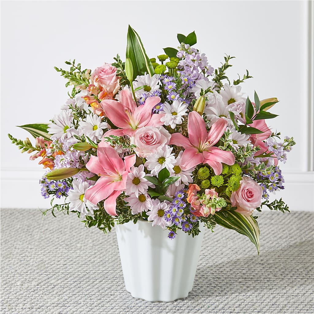 Abundant Compassion Floor Basket – Charlynda Fleuriste, Sherbrooke PQ