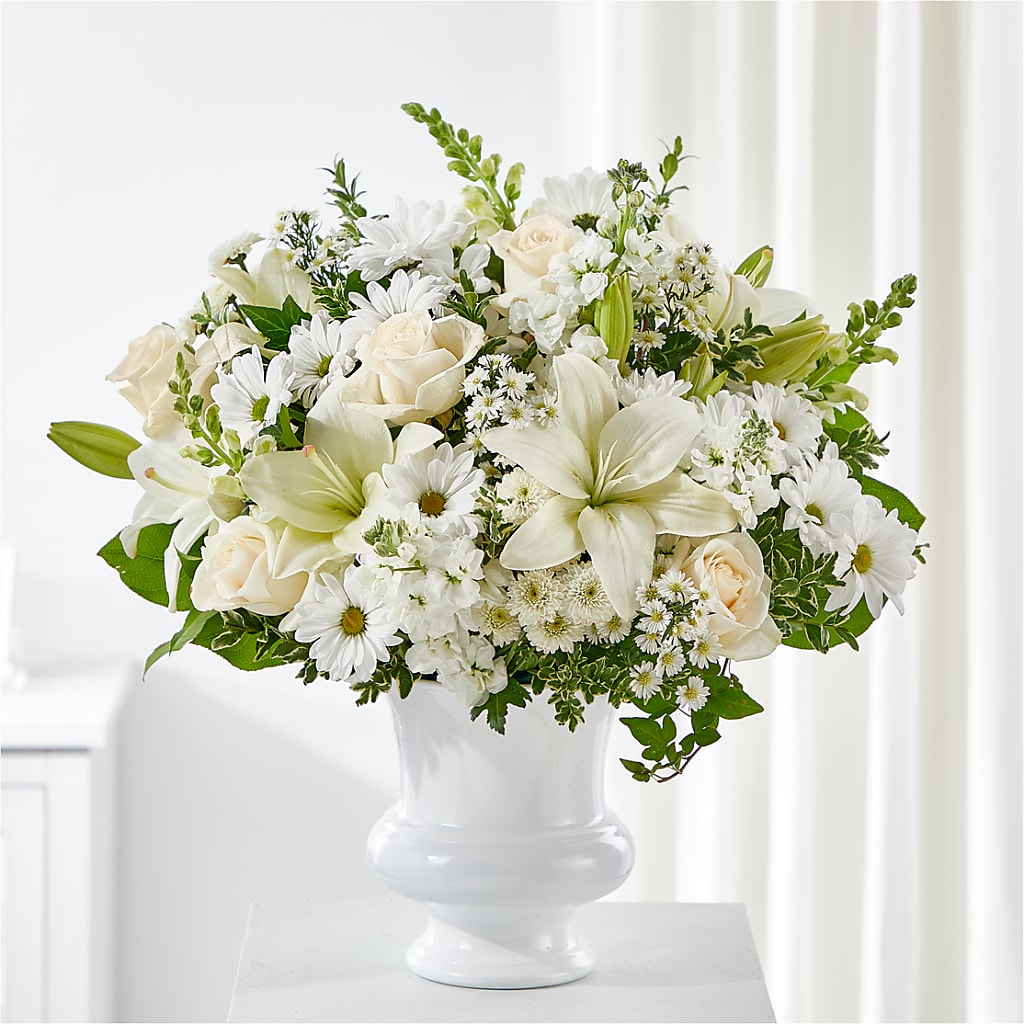 Uplifting Urn Arrangement – Charlynda Fleuriste, Sherbrooke PQ