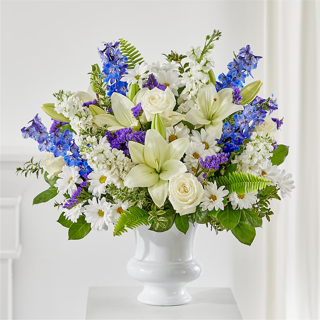 Expressions of Hope Urn Arrangement – Charlynda Fleuriste, Sherbrooke PQ