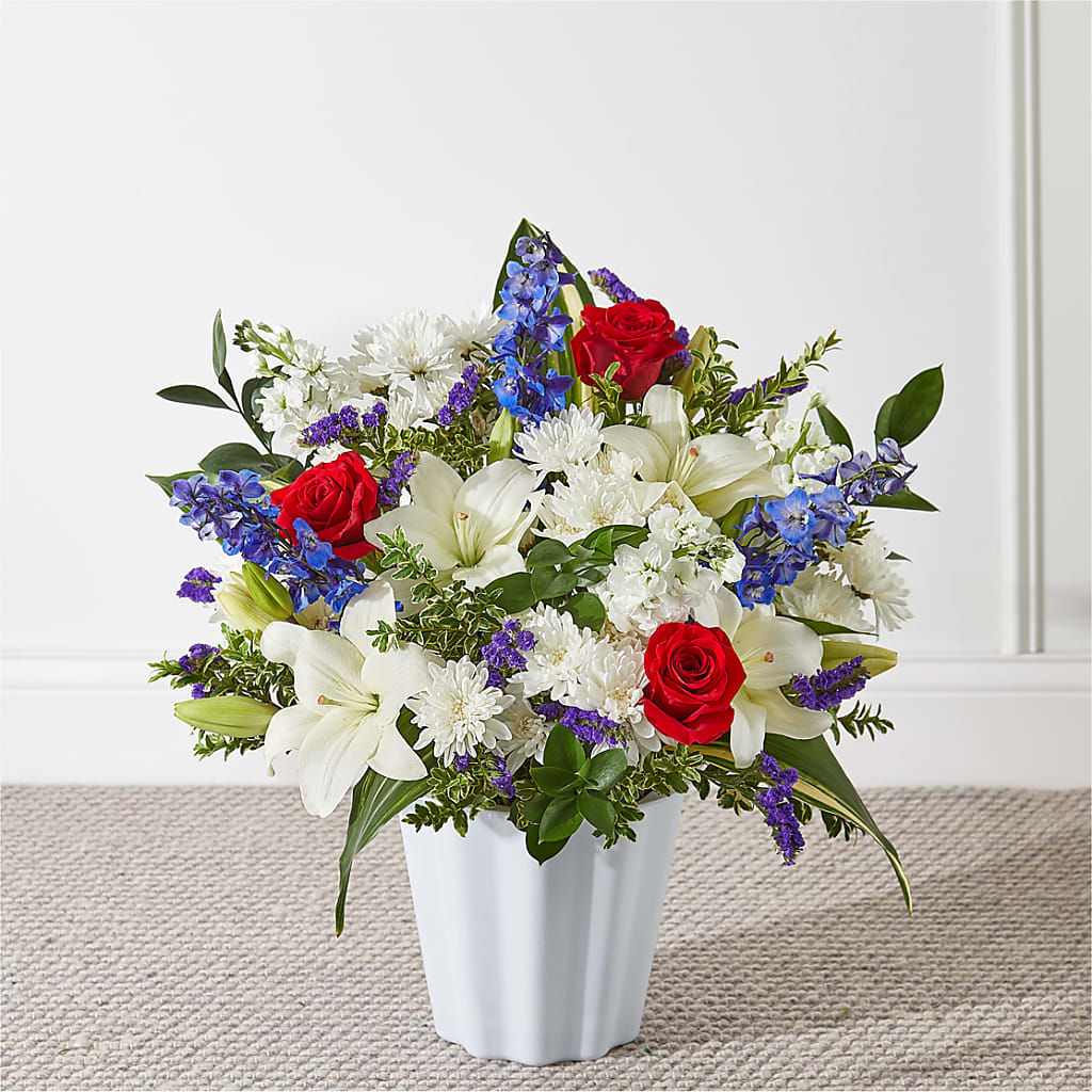 Consoled Floor Basket – Charlynda Fleuriste, Sherbrooke PQ