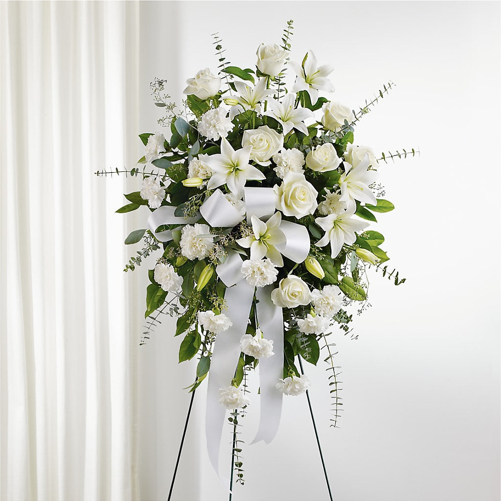 With Care Standing Spray – Charlynda Fleuriste, Sherbrooke PQ