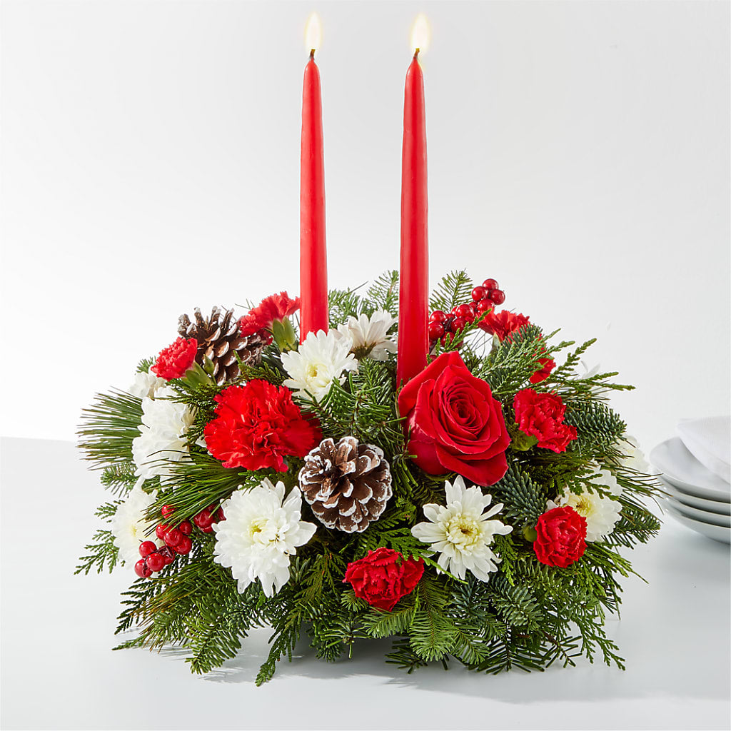 Holiday Soiree Centerpiece – Charlynda Fleuriste, Sherbrooke PQ