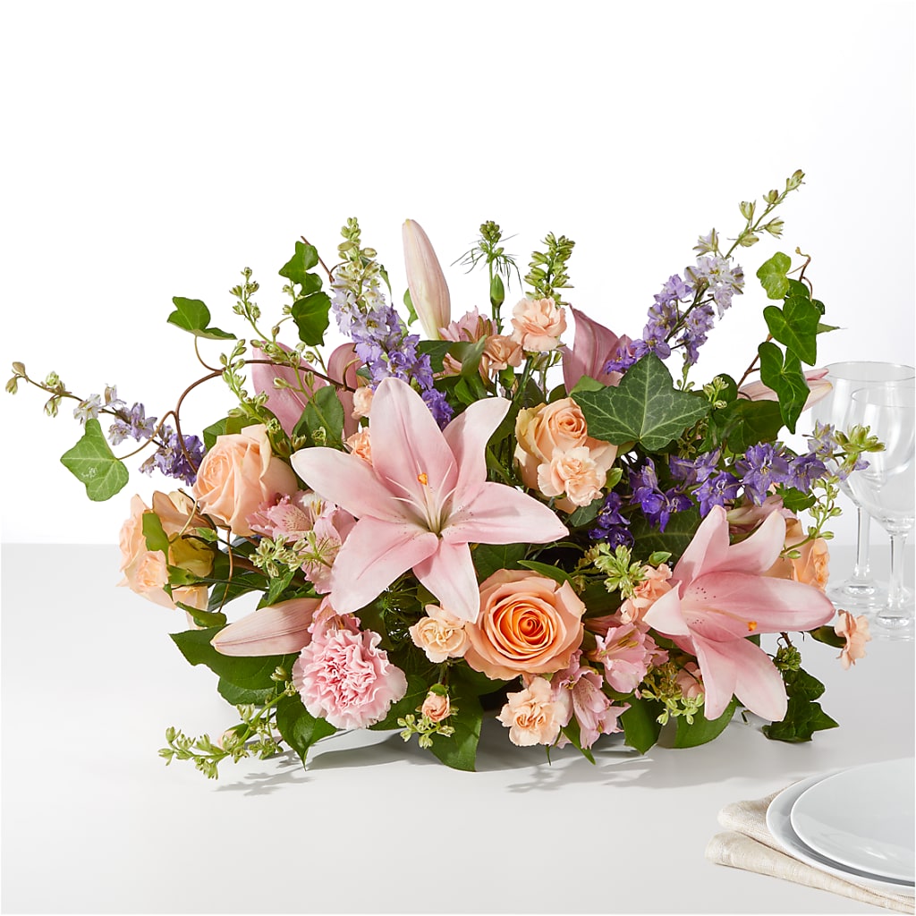 Blossom Time Centerpiece – Charlynda Fleuriste, Sherbrooke PQ