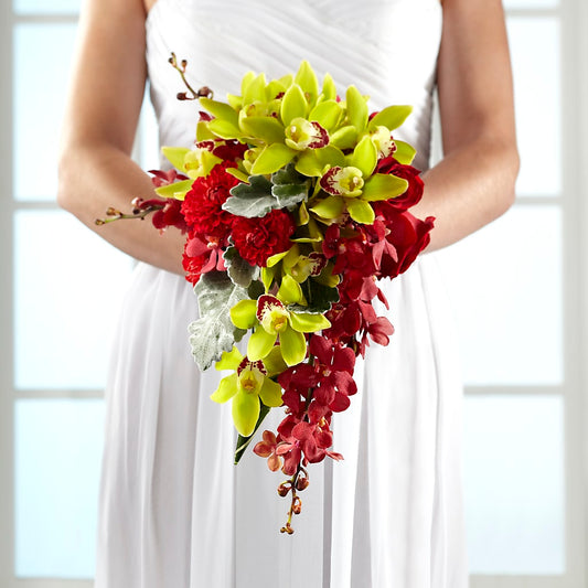 Elegante ramo de orquídeas