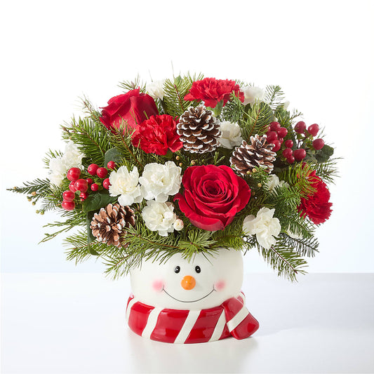 Jolly Snowman Bouquet –  Charlynda Fleuriste, Sherbrooke PQ