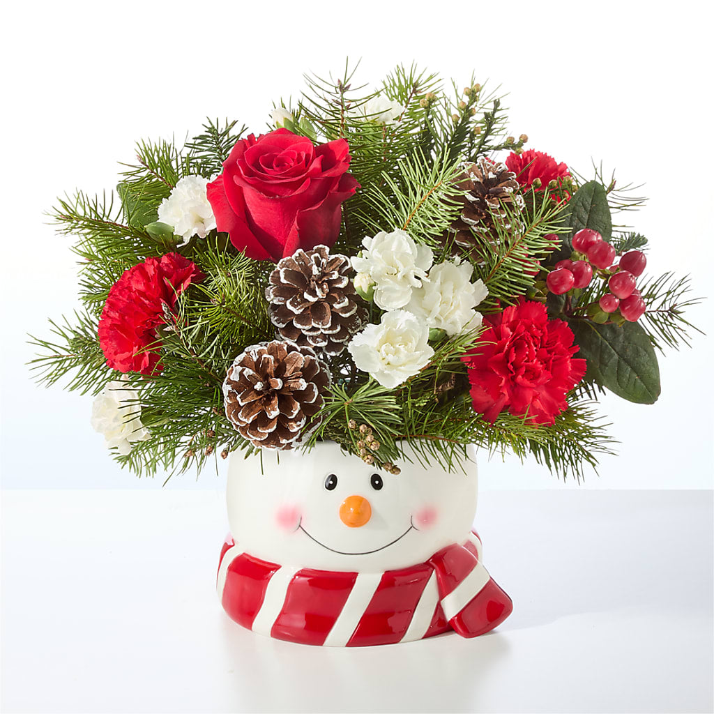 Jolly Snowman Bouquet –  Charlynda Fleuriste, Sherbrooke PQ