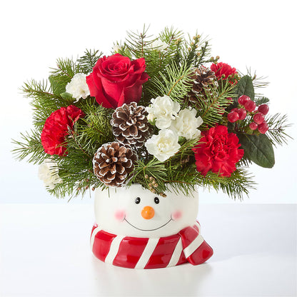 Jolly Snowman Bouquet –  Charlynda Fleuriste, Sherbrooke PQ