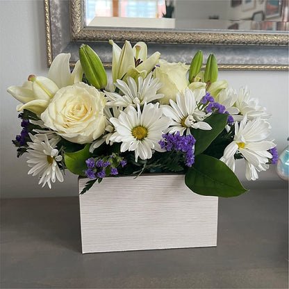 Beyond Blue Box Bouquet –  Charlynda Fleuriste, Sherbrooke PQ
