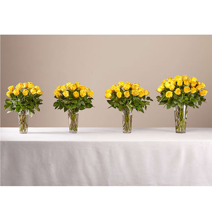 Long Stem Yellow Rose Bouquet –  Charlynda Fleuriste, Sherbrooke PQ