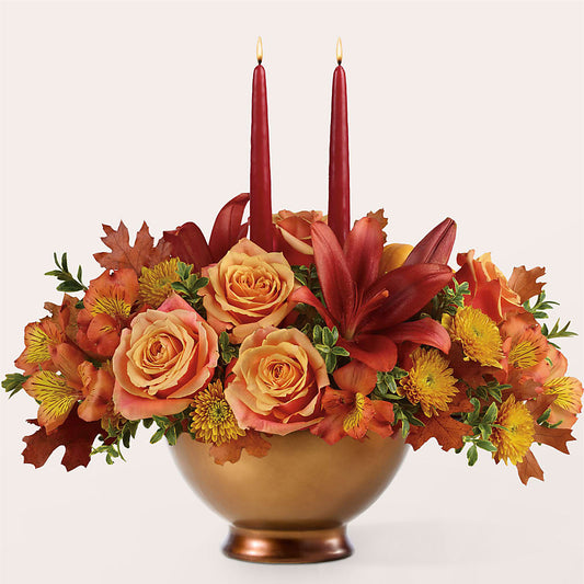 Harvest Table Centerpiece –  Charlynda Fleuriste, Sherbrooke PQ