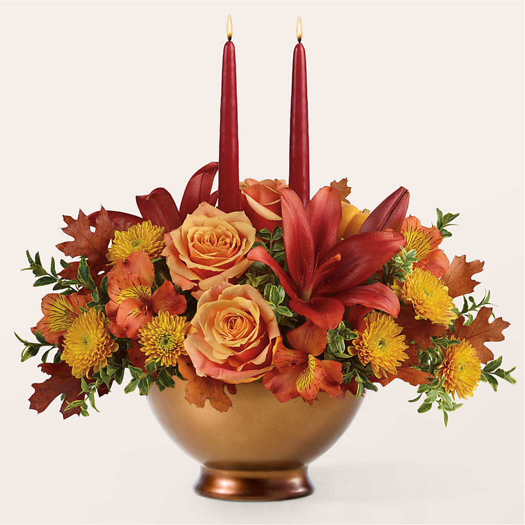 Harvest Table Centerpiece –  Charlynda Fleuriste, Sherbrooke PQ