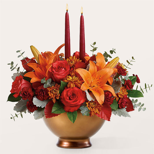 Fruits of Fall Centerpiece –  Charlynda Fleuriste, Sherbrooke PQ