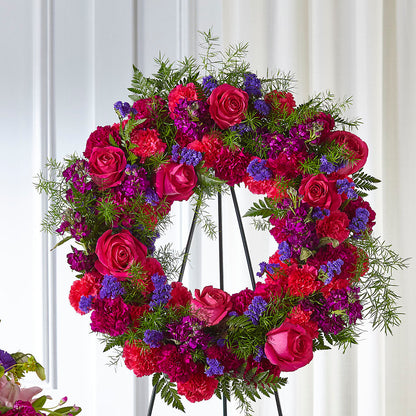 Calming Colors Wreath –  Charlynda Fleuriste, Sherbrooke PQ