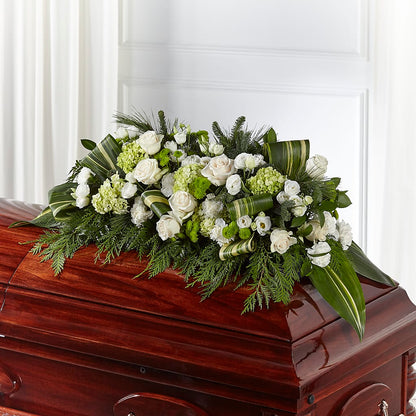 Hopeful Gesture Casket Spray –  Charlynda Fleuriste, Sherbrooke PQ