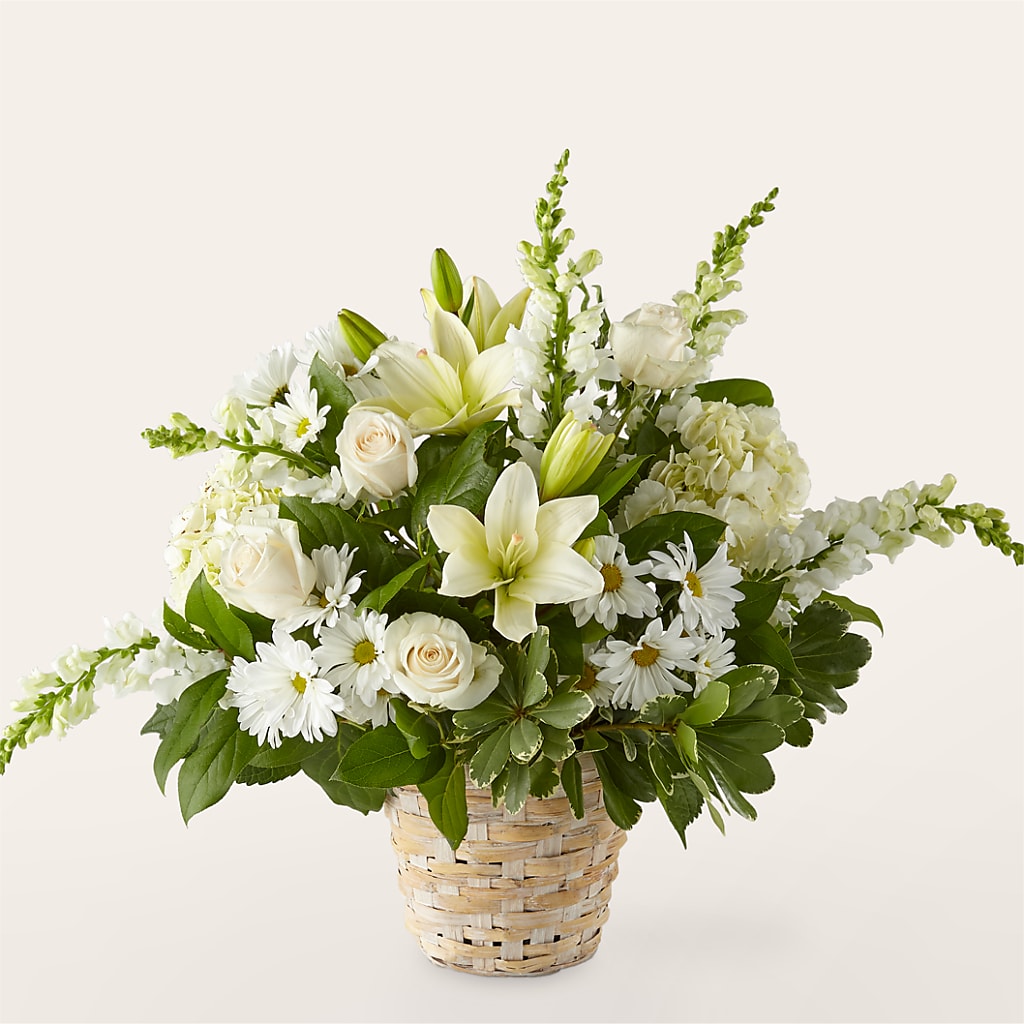 Cesta floral Ivory Elegance