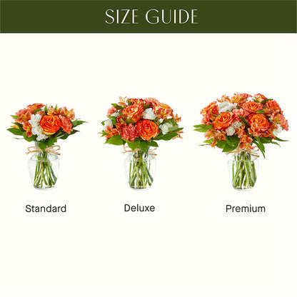 Apricot Glow Bouquet –  Charlynda Fleuriste, Sherbrooke PQ
