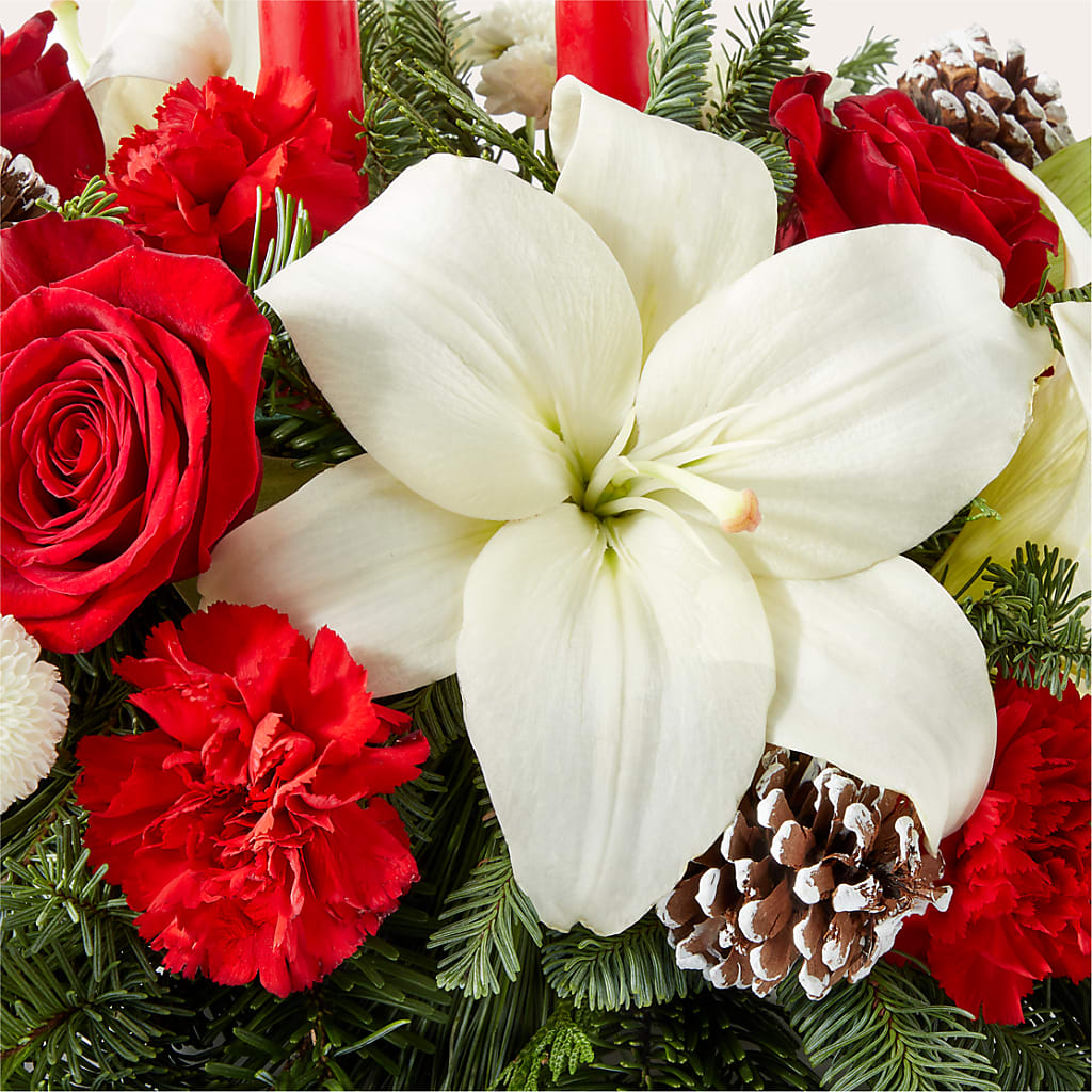 Seasonal Festivities Centerpiece –  Charlynda Fleuriste, Sherbrooke PQ