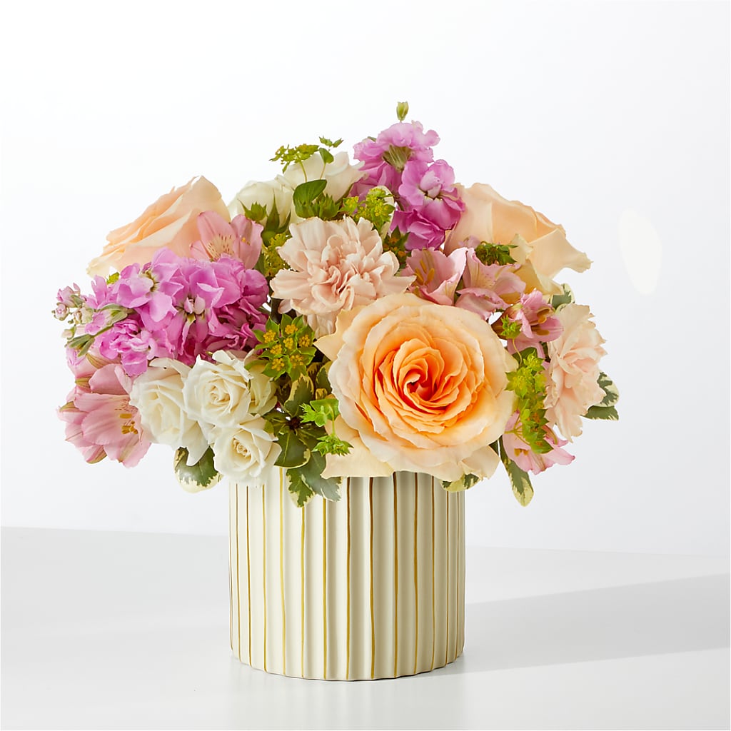 Paradise Bouquet with Ivory Vase –  Charlynda Fleuriste, Sherbrooke PQ