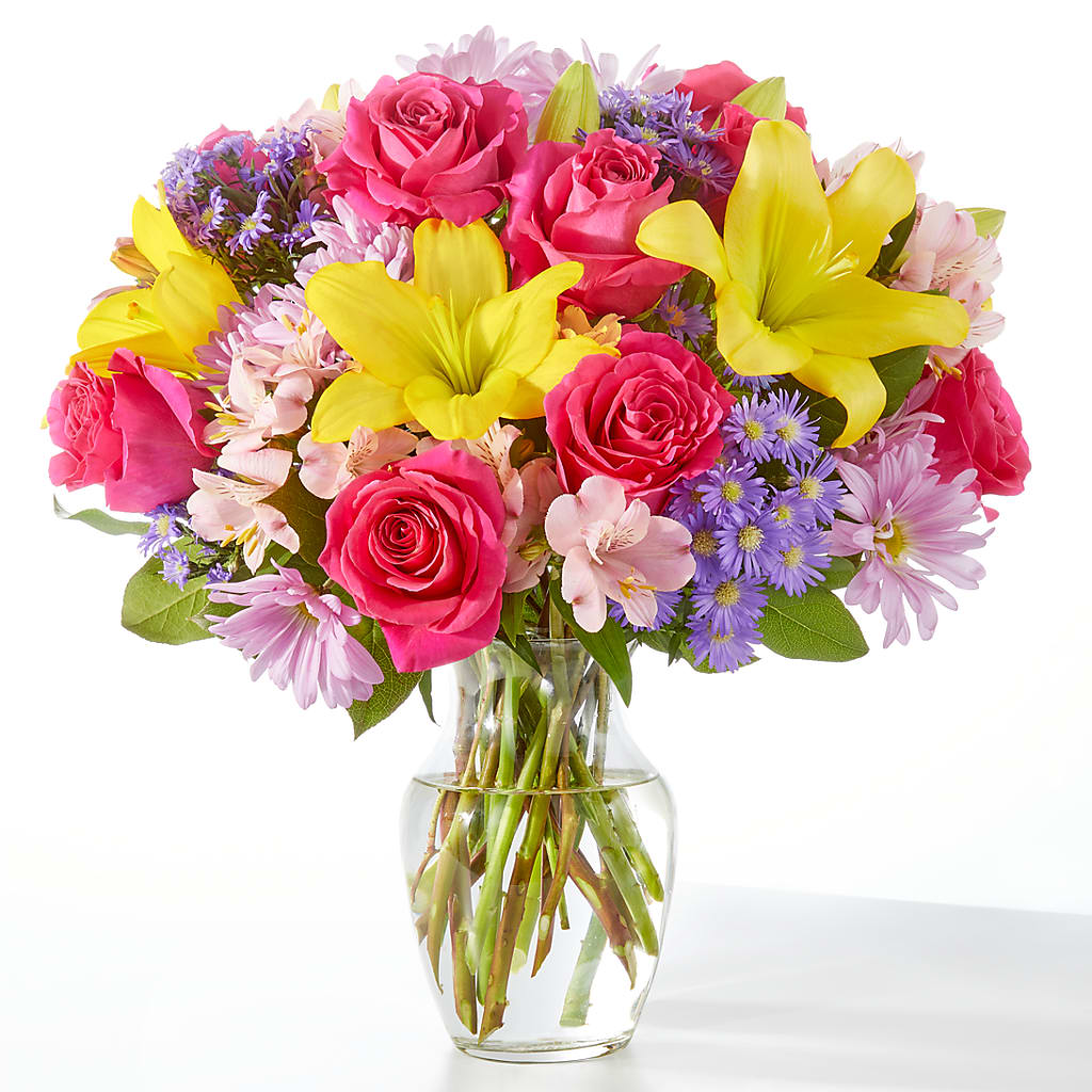 Bouquet de paillettes printanières
