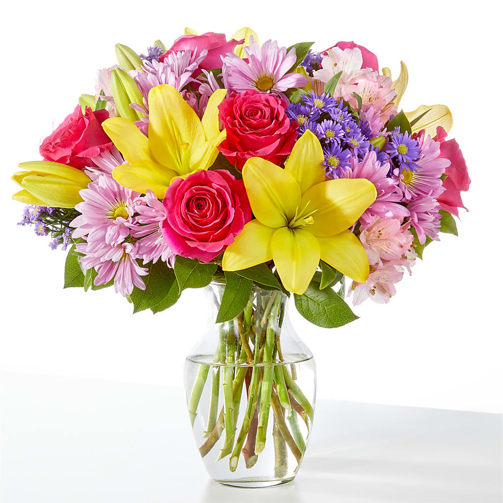 Bouquet de paillettes printanières