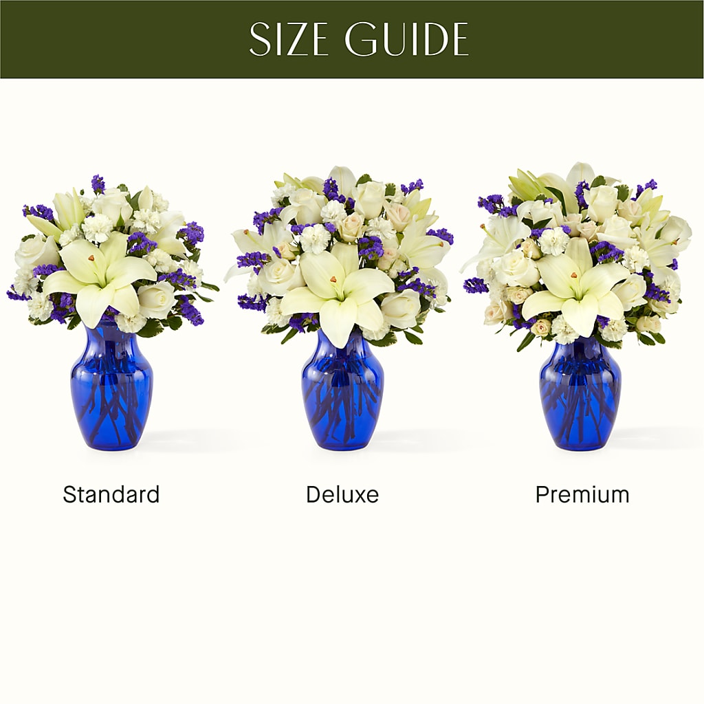 Sapphire Rush Bouquet –  Charlynda Fleuriste, Sherbrooke PQ