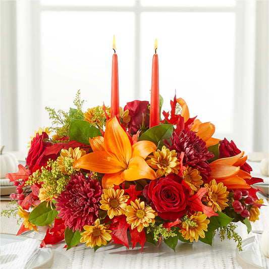 Autumn's Embrace Centerpiece –  Charlynda Fleuriste, Sherbrooke PQ