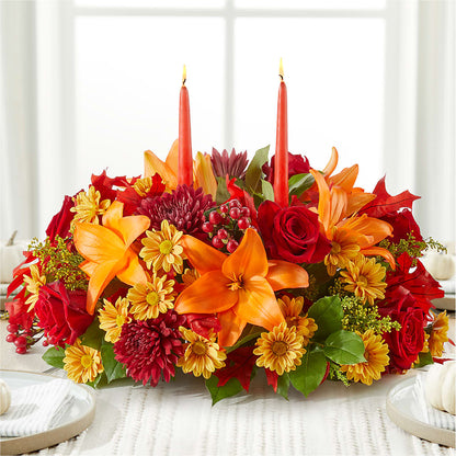 Autumn's Embrace Centerpiece –  Charlynda Fleuriste, Sherbrooke PQ