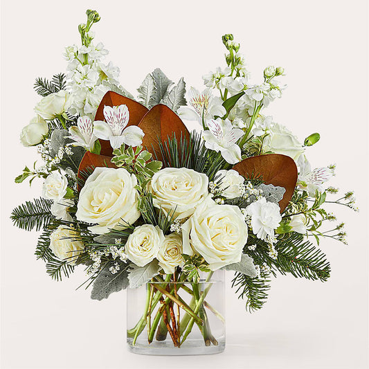 Fresh Snowfall Bouquet –  Charlynda Fleuriste, Sherbrooke PQ