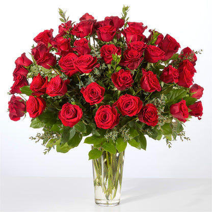 Forever Yours Fifty Stem Red Rose Bouquet –  Charlynda Fleuriste, Sherbrooke PQ