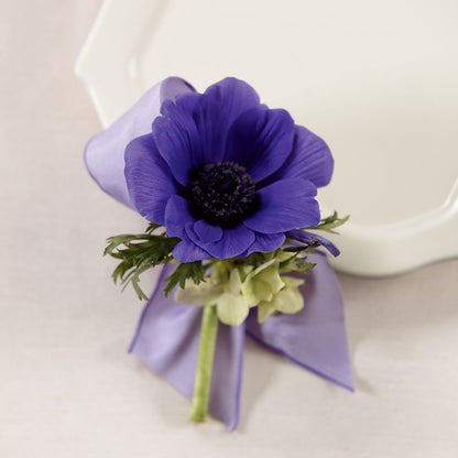 Purple Passion Boutonniere –  Charlynda Fleuriste, Sherbrooke PQ