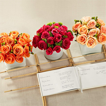 Dawn Rose Centerpiece –  Charlynda Fleuriste, Sherbrooke PQ