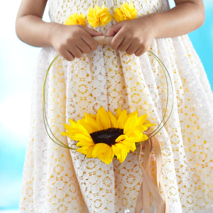 Sweet Sunshine Flower Girl Bouquet –  Charlynda Fleuriste, Sherbrooke PQ